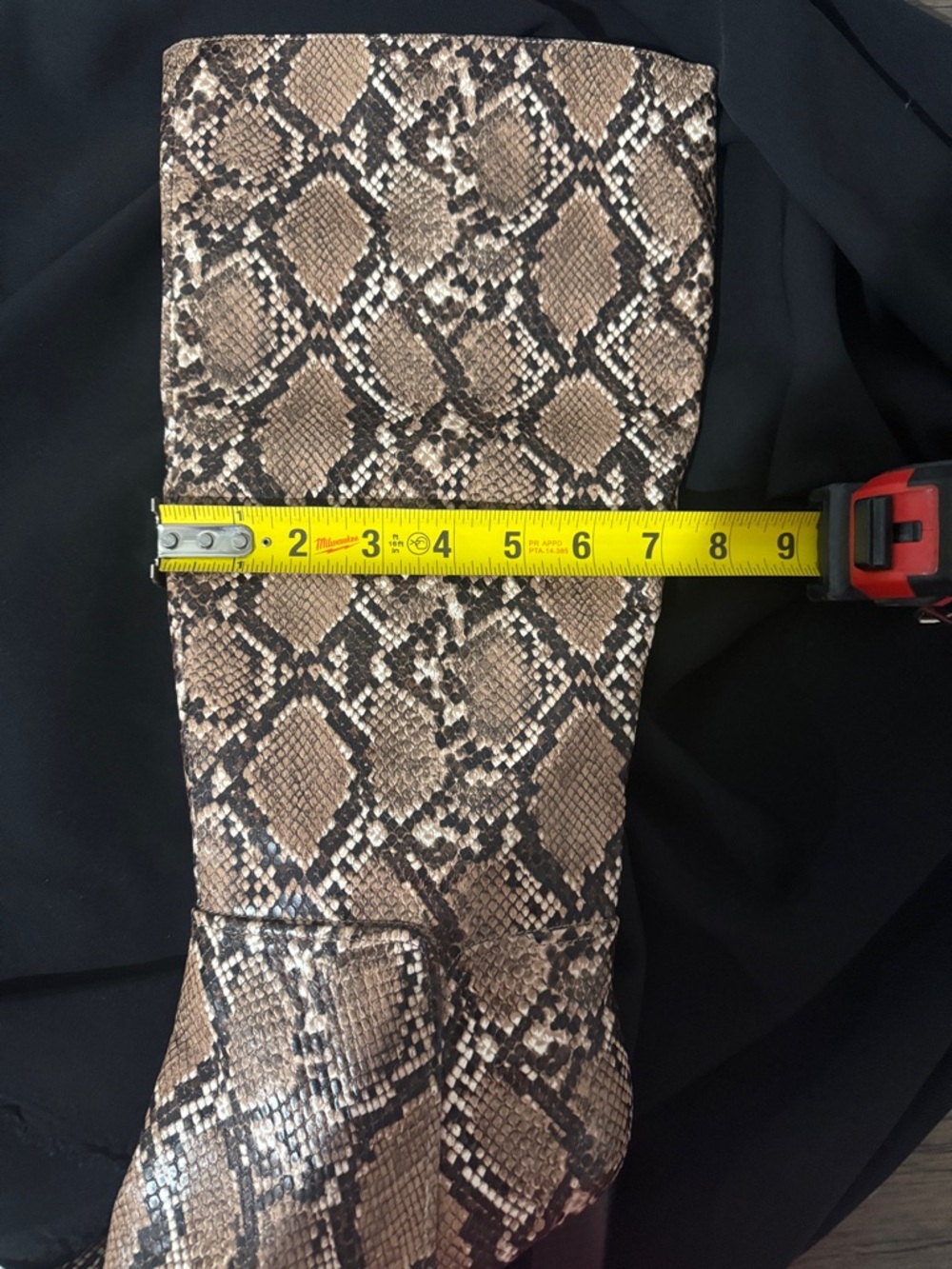 a new day Tan Snake-Print Over-the-Knee Boots - Picture 11 of 11